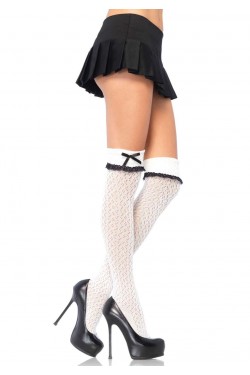 Crocheted Cuffed Over the Knee Socks