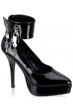 Locking Indulge Black Patent Platform Pump