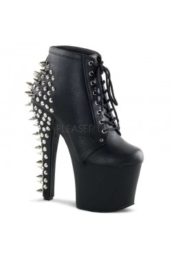 Fearless Extreme High Heel Studded Granny Boots