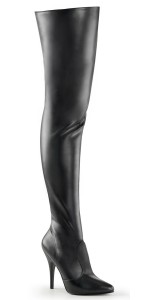 Pretty Woman Seduce Black Thigh High Boots